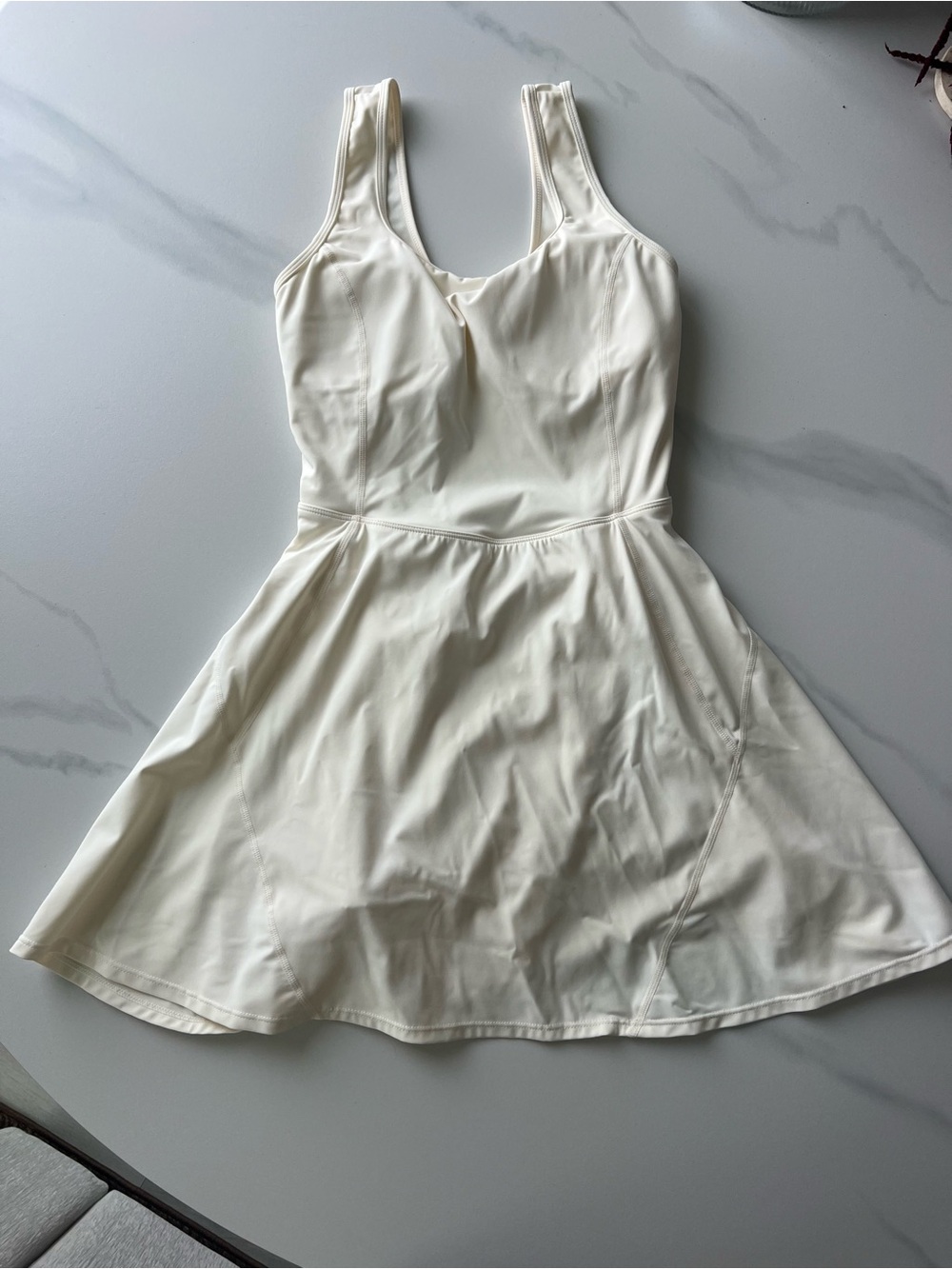 Halara off white active wear dress
